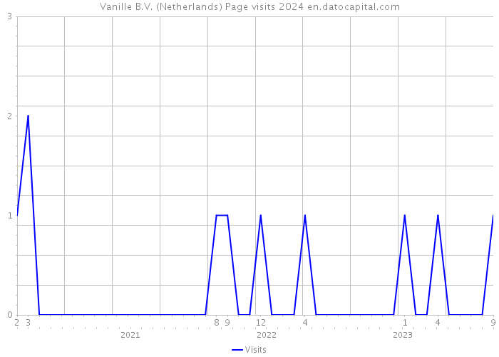 Vanille B.V. (Netherlands) Page visits 2024 