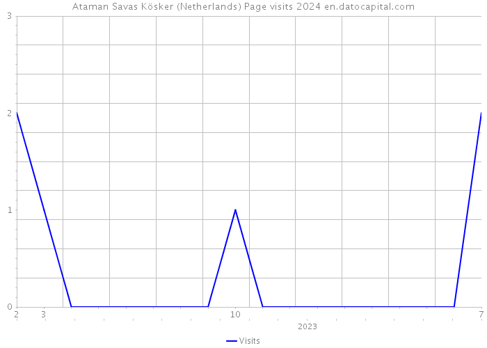 Ataman Savas Kösker (Netherlands) Page visits 2024 