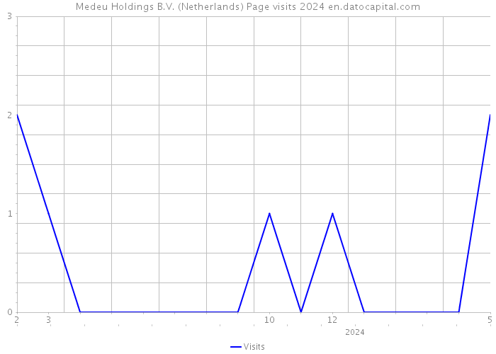 Medeu Holdings B.V. (Netherlands) Page visits 2024 