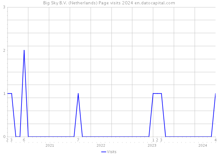 Big Sky B.V. (Netherlands) Page visits 2024 