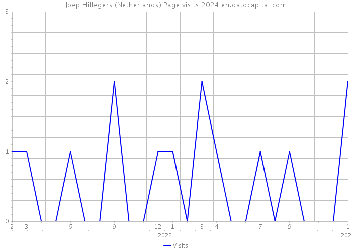 Joep Hillegers (Netherlands) Page visits 2024 
