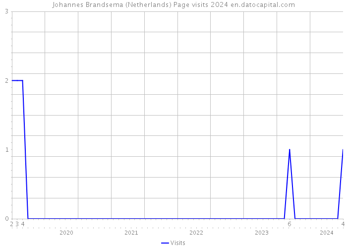Johannes Brandsema (Netherlands) Page visits 2024 