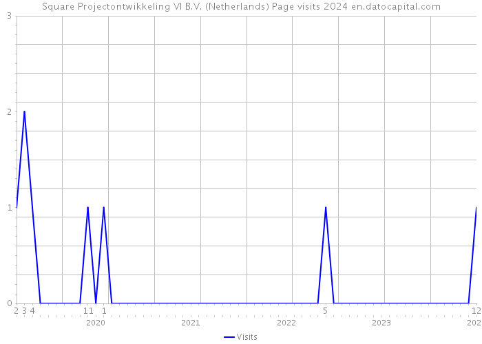Square Projectontwikkeling VI B.V. (Netherlands) Page visits 2024 