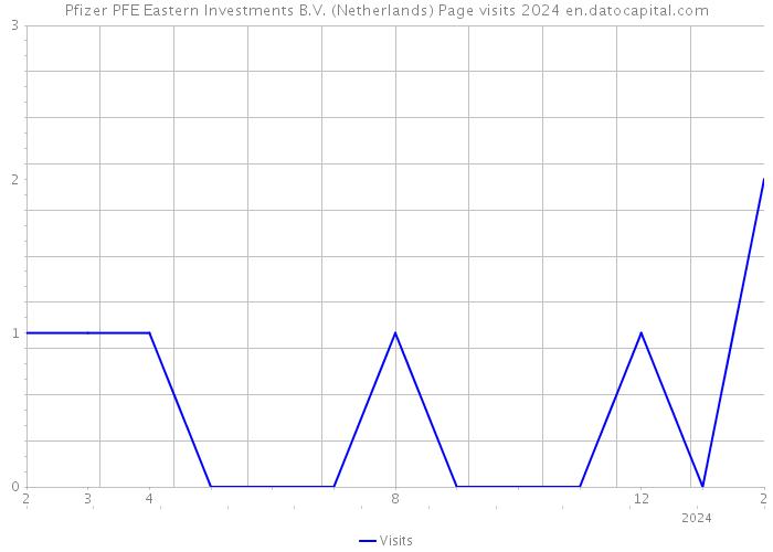 Pfizer PFE Eastern Investments B.V. (Netherlands) Page visits 2024 
