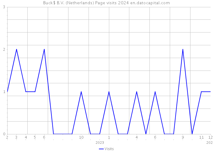 Buck$ B.V. (Netherlands) Page visits 2024 