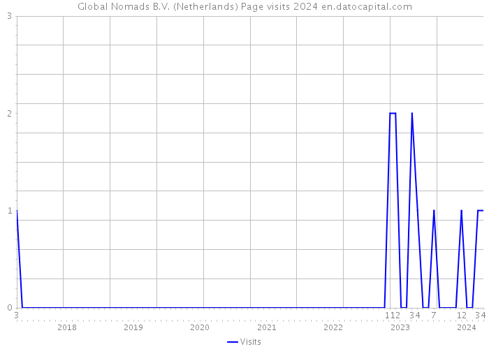 Global Nomads B.V. (Netherlands) Page visits 2024 