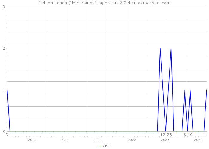 Gideon Tahan (Netherlands) Page visits 2024 