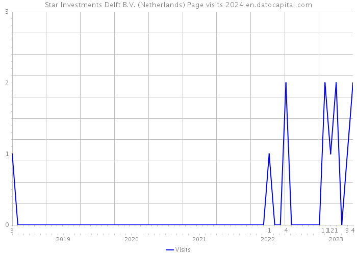 Star Investments Delft B.V. (Netherlands) Page visits 2024 