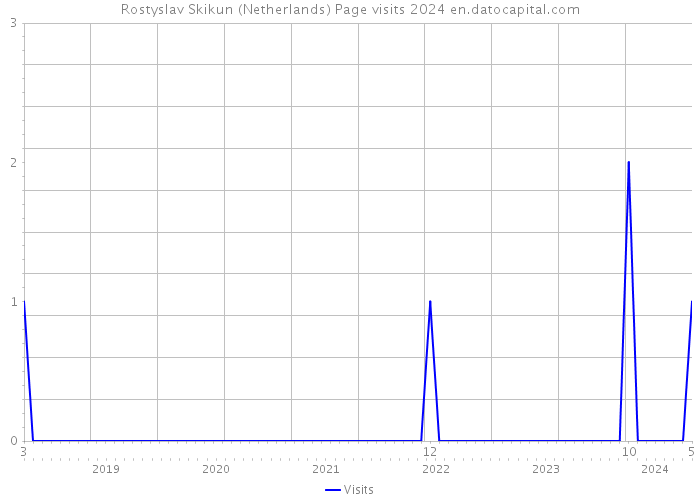 Rostyslav Skikun (Netherlands) Page visits 2024 
