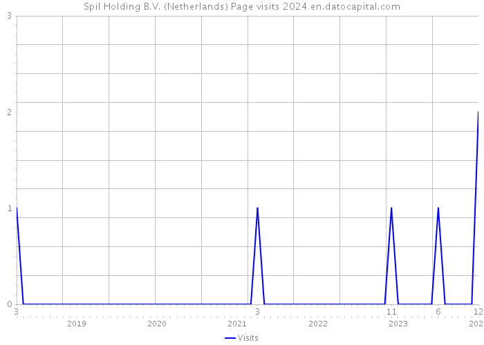 Spil Holding B.V. (Netherlands) Page visits 2024 