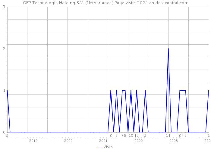 OEP Technologie Holding B.V. (Netherlands) Page visits 2024 