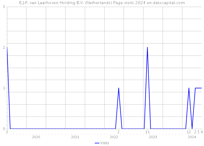E.J.P. van Laarhoven Holding B.V. (Netherlands) Page visits 2024 