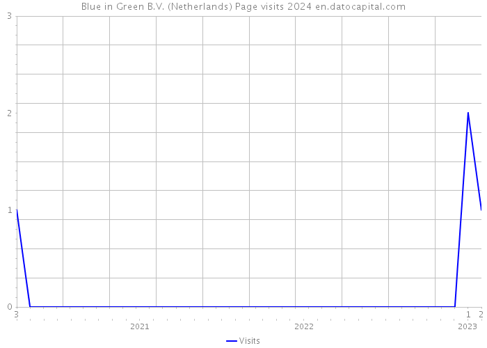 Blue in Green B.V. (Netherlands) Page visits 2024 