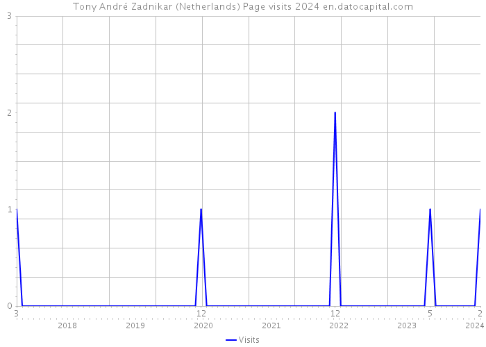 Tony André Zadnikar (Netherlands) Page visits 2024 