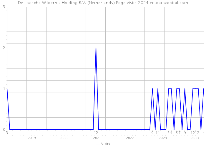 De Loosche Wildernis Holding B.V. (Netherlands) Page visits 2024 