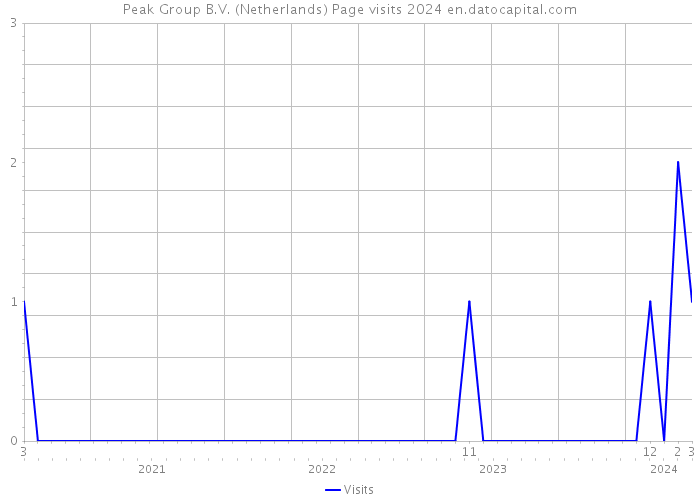 Peak Group B.V. (Netherlands) Page visits 2024 