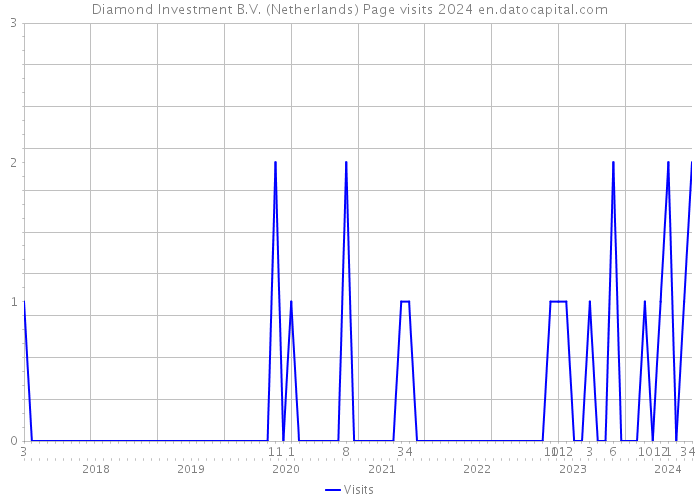 Diamond Investment B.V. (Netherlands) Page visits 2024 