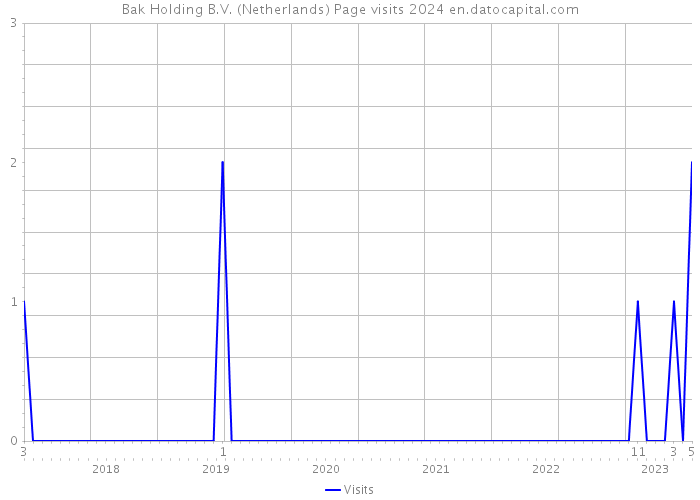 Bak Holding B.V. (Netherlands) Page visits 2024 