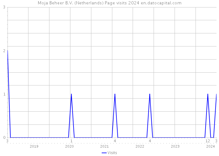 Moja Beheer B.V. (Netherlands) Page visits 2024 