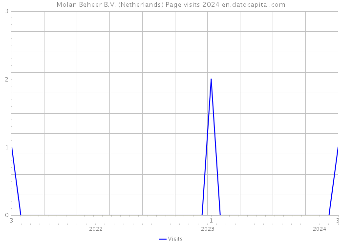 Molan Beheer B.V. (Netherlands) Page visits 2024 