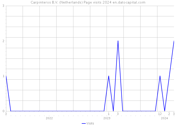 Carpinteros B.V. (Netherlands) Page visits 2024 