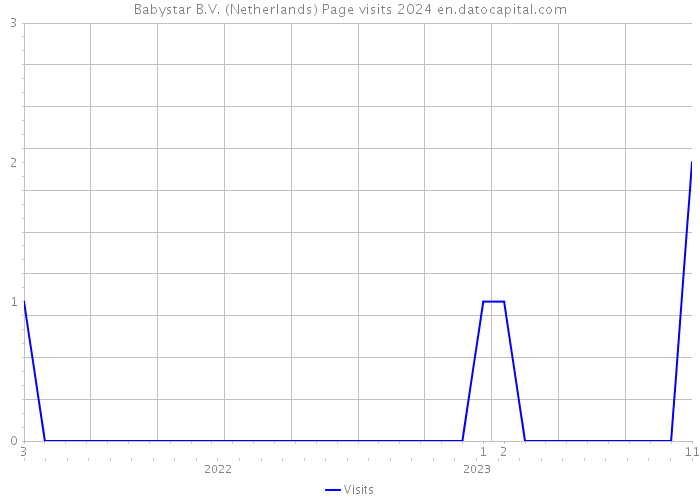 Babystar B.V. (Netherlands) Page visits 2024 