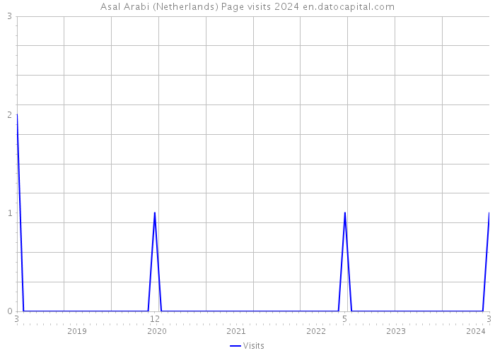 Asal Arabi (Netherlands) Page visits 2024 
