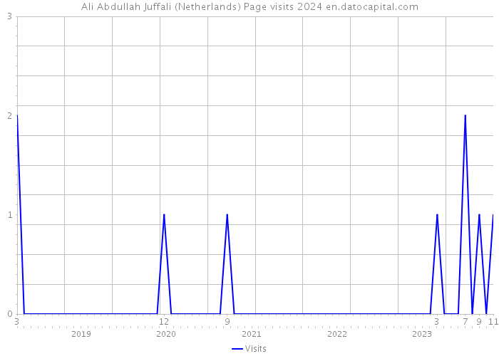 Ali Abdullah Juffali (Netherlands) Page visits 2024 