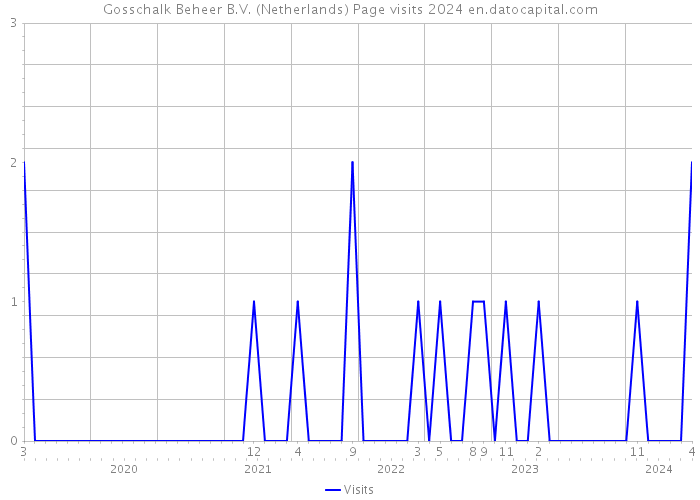 Gosschalk Beheer B.V. (Netherlands) Page visits 2024 