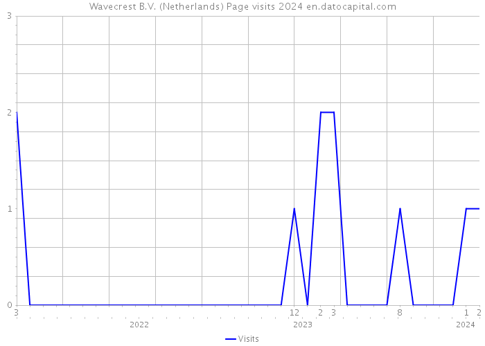 Wavecrest B.V. (Netherlands) Page visits 2024 