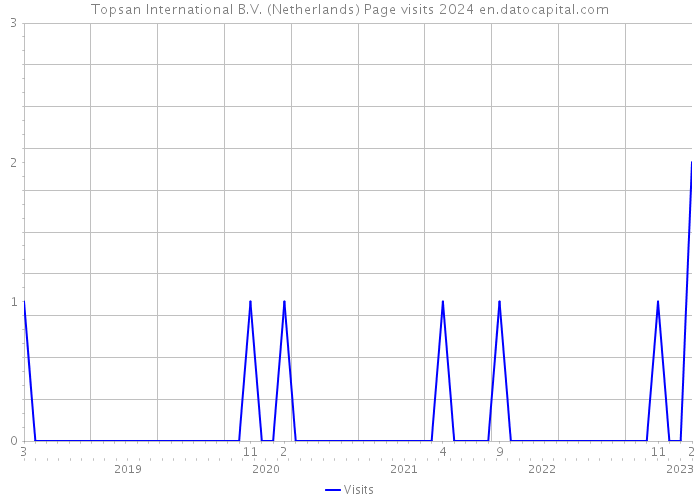 Topsan International B.V. (Netherlands) Page visits 2024 