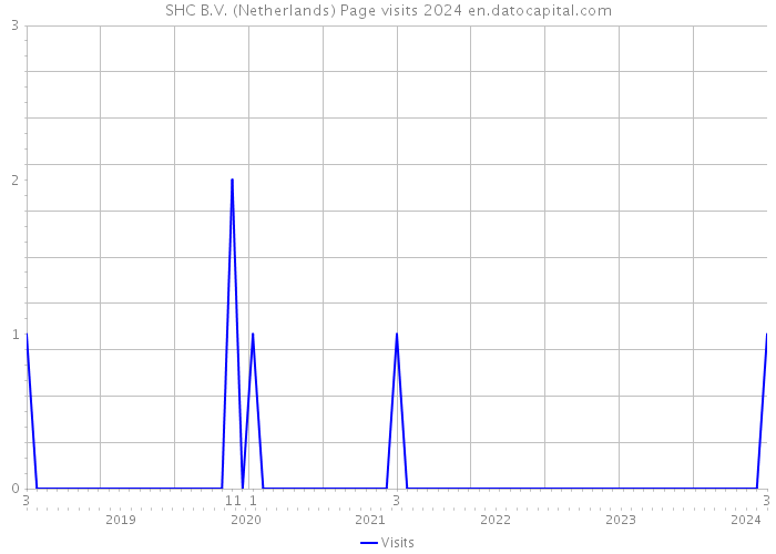 SHC B.V. (Netherlands) Page visits 2024 