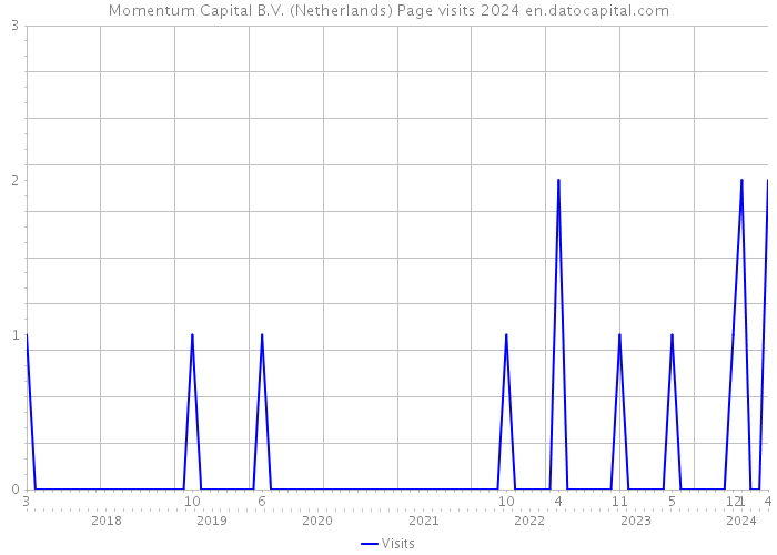 Momentum Capital B.V. (Netherlands) Page visits 2024 