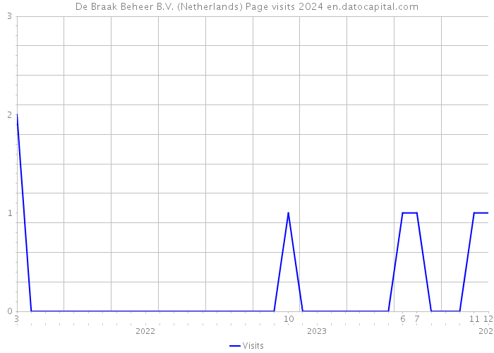 De Braak Beheer B.V. (Netherlands) Page visits 2024 