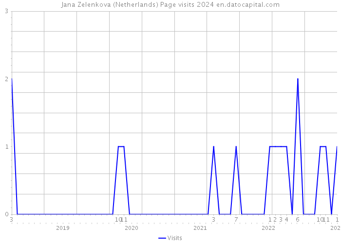 Jana Zelenkova (Netherlands) Page visits 2024 