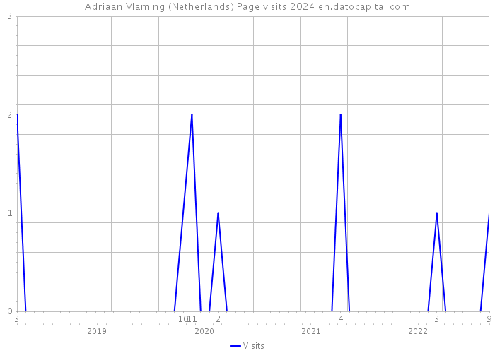 Adriaan Vlaming (Netherlands) Page visits 2024 