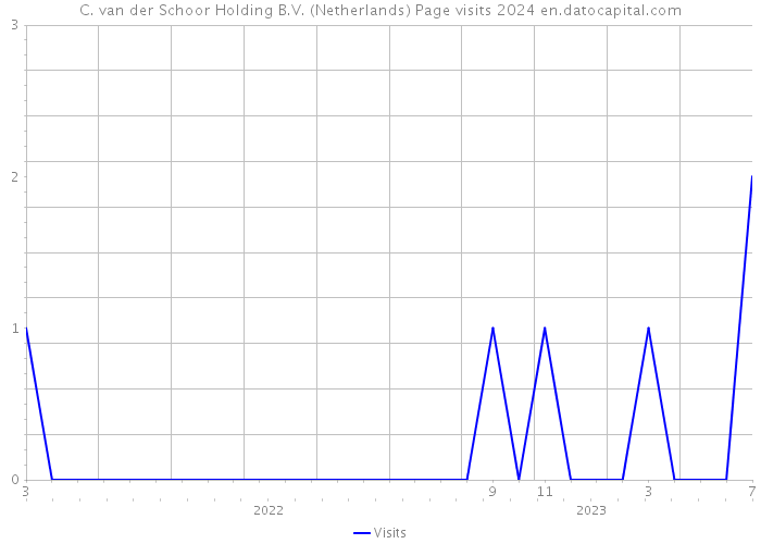 C. van der Schoor Holding B.V. (Netherlands) Page visits 2024 