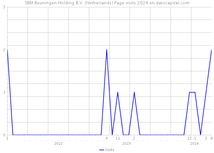 SBM Beuningen Holding B.V. (Netherlands) Page visits 2024 
