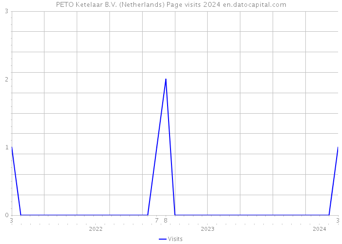 PETO Ketelaar B.V. (Netherlands) Page visits 2024 