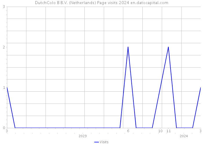 DutchColo B B.V. (Netherlands) Page visits 2024 