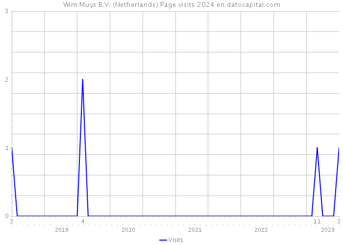 Wim Muys B.V. (Netherlands) Page visits 2024 