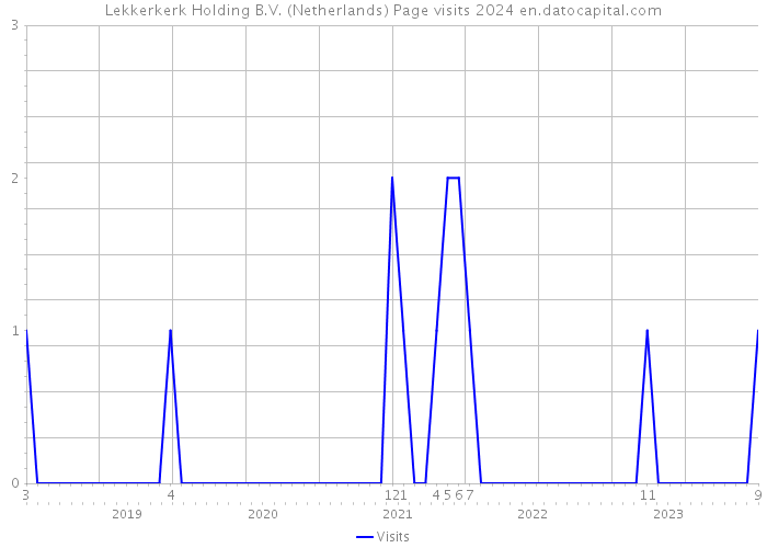 Lekkerkerk Holding B.V. (Netherlands) Page visits 2024 