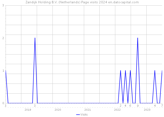 Zandijk Holding B.V. (Netherlands) Page visits 2024 