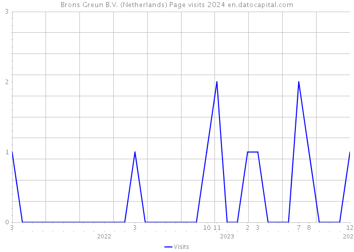 Brons Greun B.V. (Netherlands) Page visits 2024 