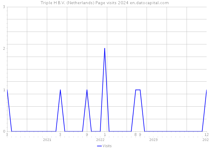 Triple H B.V. (Netherlands) Page visits 2024 
