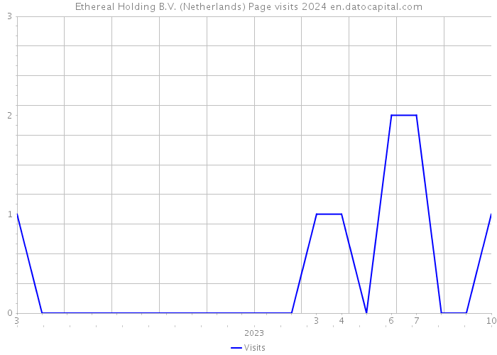 Ethereal Holding B.V. (Netherlands) Page visits 2024 