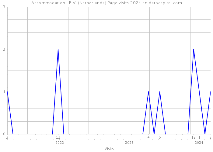 Accommodation + B.V. (Netherlands) Page visits 2024 