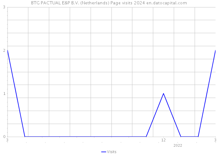 BTG PACTUAL E&P B.V. (Netherlands) Page visits 2024 