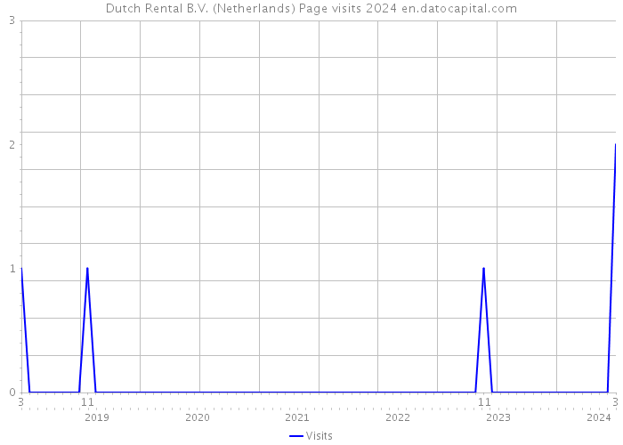 Dutch Rental B.V. (Netherlands) Page visits 2024 