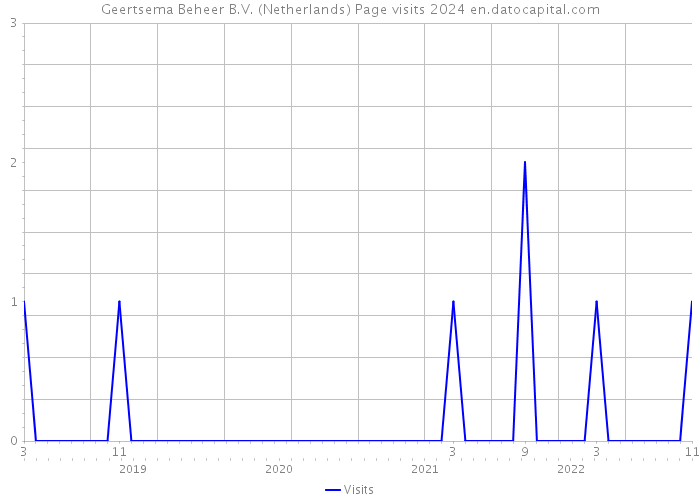 Geertsema Beheer B.V. (Netherlands) Page visits 2024 